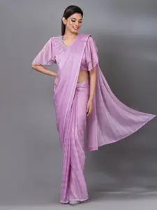 MAHALASA Lavender Embellished Embroidered Ready to Wear Saree