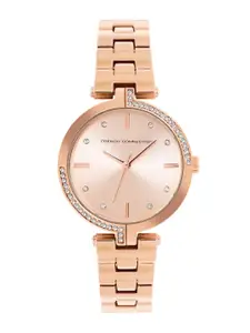 French Connection Women Stainless Steel Straps Analogue Watch FCW10RGM-R