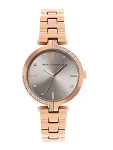 French Connection Women Stainless Steel Straps Analogue Watch FCW10RGM-G