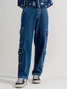 FREAKINS Men Blue Straight Fit High-Rise Jeans