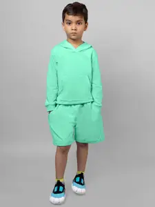 ZIP ZAP ZOOP Boys Green Shorts