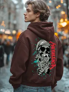 Bewakoof Graphic Printed Hooded Cotton Pullover Sweatshirt