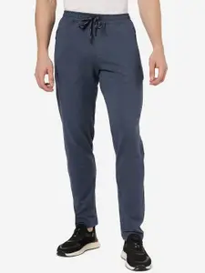 JADE BLUE Men Slim-Fit Mid Rise Pure Cotton Track Pants