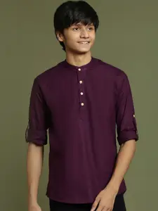 VASTRAMAY Boys Band Collar Kurta