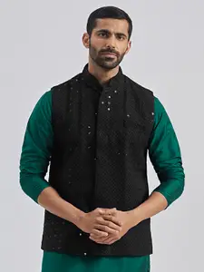 VASTRAMAY Men Embellished Nehru Jacket