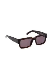 Police Men Brown Lens & Brown Rectangle Sunglasses with UV Protected Lens