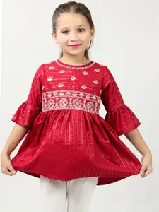 BAESD Ethnic Motifs Embroidered A-Line Kurti