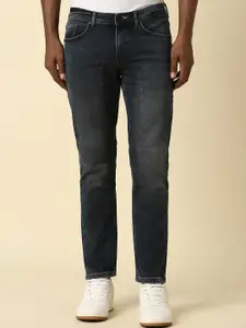 Allen Solly Men Black Slim Fit Clean Look Heavy Fade Jeans