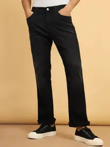 Wrangler Men Bootcut Mid-Rise Dark Shade Clean Look Stretchable Jeans