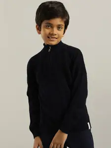 Indian Terrain Boys Self Design Acrylic Pullover