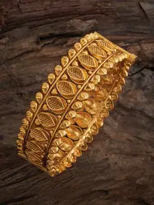 Kushal's Fashion Jewellery Gold Plated Ethnic Antique Bangles