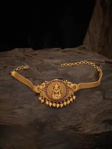 Kushal's Fashion Jewellery Gold-Plated Antique Armlet
