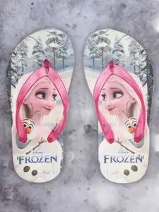 toothless Girls Disney Frozen Printed Thong Flip-Flops