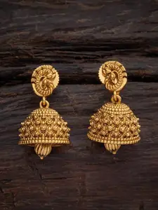 Kushal's Fashion Jewellery Gold-Plated Classic Jhumkas