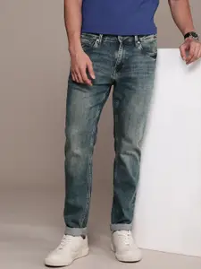 Nautica Men Straight Fit Heavy Fade Stretchable Jeans