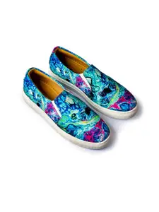 KobSook Women Blue Loafers