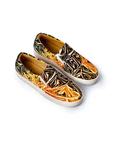 KobSook Women Orange Loafers