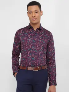 Allen Solly Ethnic Motifs Printed Slim Fit Cotton Formal Shirt