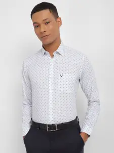 Allen Solly Micro Ditsy Printed Slim Fit Pure Cotton Formal Shirt