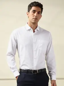 Peter England Elite Men White Formal Shirt