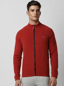 Peter England Casuals Mock Collar Long Sleeves Tailored Jacket