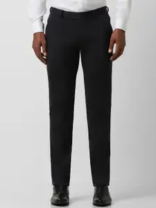 Peter England Men Mid-Rise Slim Fit Formal Trousers