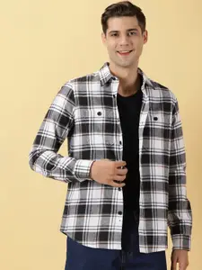 Thomas Scott Standard Slim Fit Tartan Checked Casual Shirt