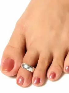 Unniyarcha Set Of 2 92.5 Silver Adjustable Toe Rings