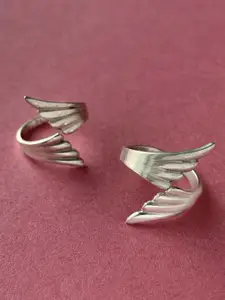 Unniyarcha 92.5 Sterling Silver Feather Toe Ring