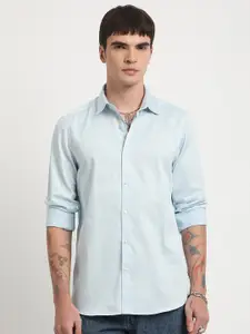 THE BEAR HOUSE Slim Fit Pure Cotton Casual Shirt