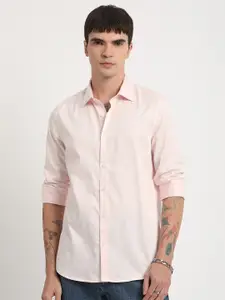 THE BEAR HOUSE Men Pink Slim Fit Casual Shirt