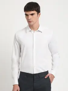 THE BEAR HOUSE Twill Slim Fit Cotton Formal Shirt