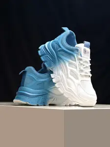 The Roadster Lifestyle Co. Women White & Blue Running Sports Shoes