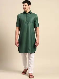 ATRAENTA Pure Cotton Pathani Kurta with Pyjamas