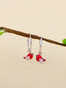 GIVA Silver-Toned Contemporary Earrings
