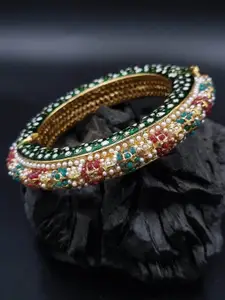 Anouk Gold-Plated Rajasthani Pearl Beaded  Bangles