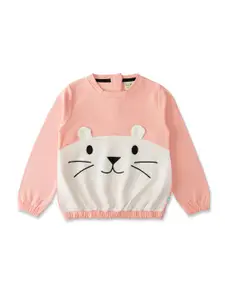 JusCubs Girls Pink Sweatshirt