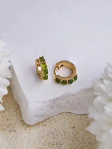 Accessorize Accessories 14K Gold Plated Z Multi Birthstone Hoops