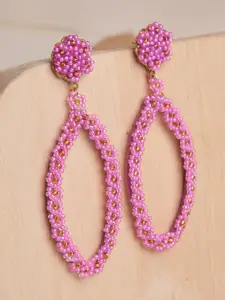 XPNSV Beaded Dangler Drop Earrings