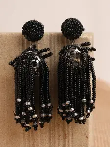 XPNSV Beaded Tassel Drop Earrings