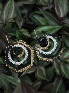 XPNSV Beaded Hoop Earrings