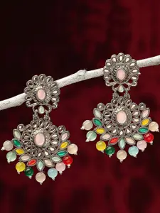 OOMPH Kundan Studded Contemporary Chandbalis