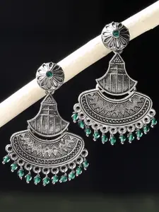 OOMPH Crescent Shaped Oxidised Chandbalis