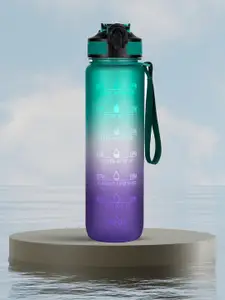 Solara Motivational Sipper Water Bottle, Purple Mint- 1Liter