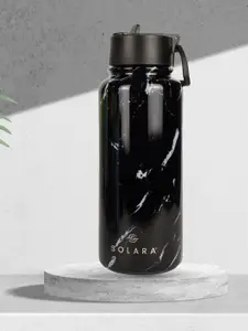 Solara Stainless Steel Vacuum Insulated Water Bottle, Black Marble- 1000ML