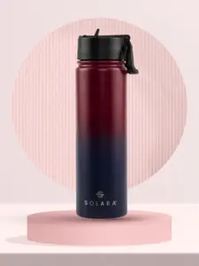 Solara Stainless Steel Vacuum Insulated Water Bottle, Dark Intentions- 650ML