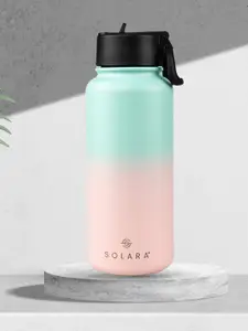 Solara Stainless Steel Vacuum Insulated Water Bottle, Pink Teal - 1000ML