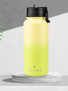 Solara Stainless Steel Vacuum Insulated Water Bottle, Yellow - 1000ML