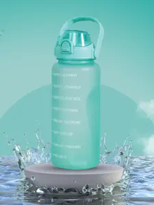 Solara Motivational Sipper Water Bottle, Cool Aqua- 2Liter