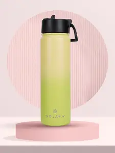 Solara Stainless Steel Vacuum Insulated Water Bottle, Yellow - 650ML